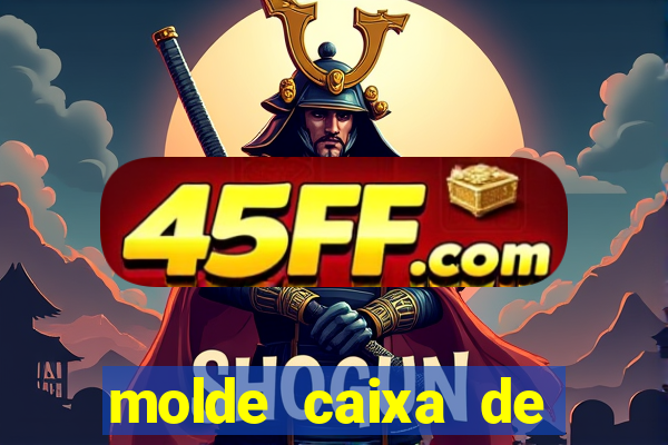 molde caixa de baralho png